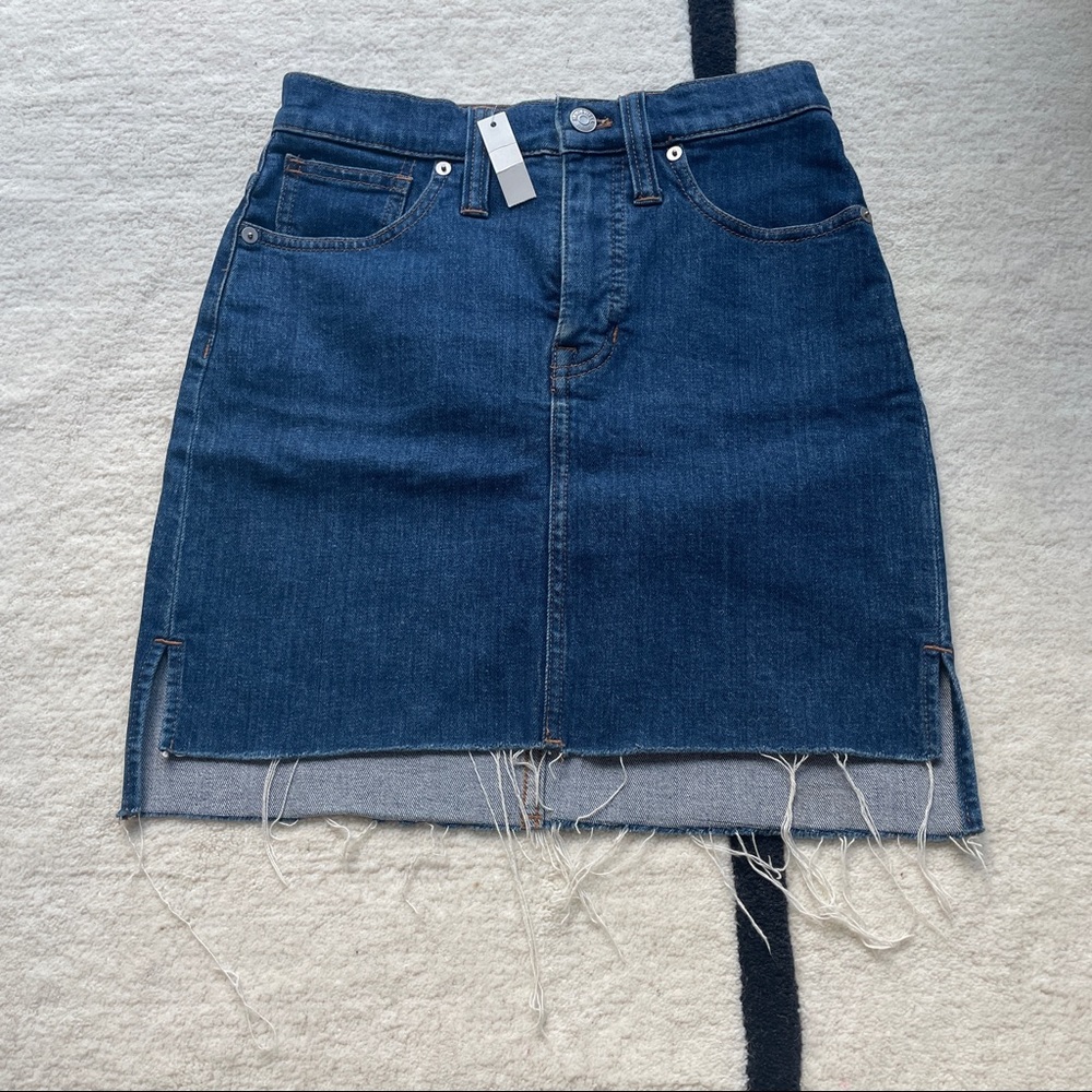 MADEWELL DENIM MINI SKIRT